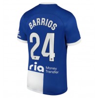 Dres Atletico Madrid Pablo Barrios #24 Gostujuci 2023-24 Kratak Rukav